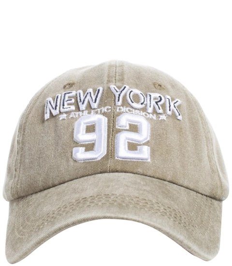 Czapka z daszkiem męska haft New York 92 Vintage (Zielony) Czapka z daszkiem męska haft New York 92 Vintage (Zielony)