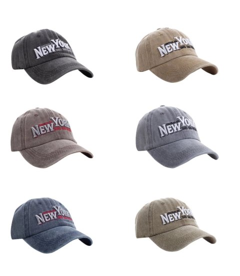 Czapka z daszkiem męska haft New York Vintage (Zielony) Czapka z daszkiem męska haft New York Vintage (Zielony)