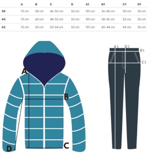 Dres sportowy bawełniany gładki oversize MARGARET (Biały) 42 Dres sportowy bawełniany gładki oversize MARGARET (Biały) 42