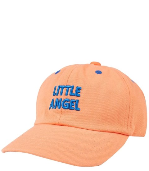 Dziecięca czapka z daszkiem ozdobiona haftem LITTLE ANGEL (Pomarańczowy) Dziecięca czapka z daszkiem ozdobiona haftem LITTLE ANGEL (Pomarańczowy)