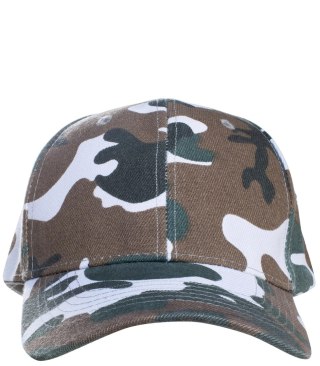 Czapka z daszkiem moro Unisex zapinana na rzep (Wielokolorowy)