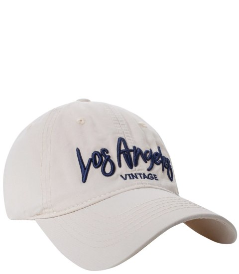Czapka z daszkiem unisex z haftem LOS ANGELES (Beżowy) Czapka z daszkiem unisex z haftem LOS ANGELES (Beżowy)