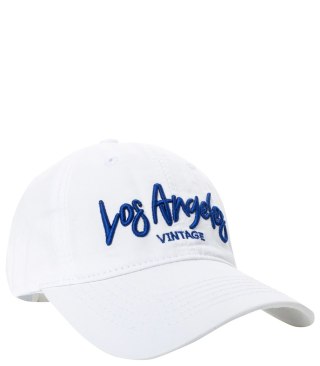 Czapka z daszkiem unisex z haftem LOS ANGELES (Biały)