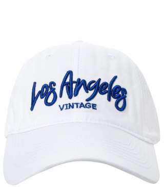 Czapka z daszkiem unisex z haftem LOS ANGELES (Biały)