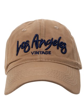 Czapka z daszkiem unisex z haftem LOS ANGELES (Brązowy)