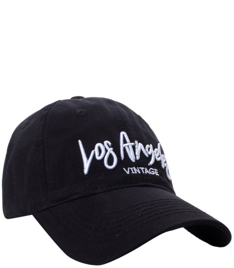 Czapka z daszkiem unisex z haftem LOS ANGELES (Czarny) Czapka z daszkiem unisex z haftem LOS ANGELES (Czarny)