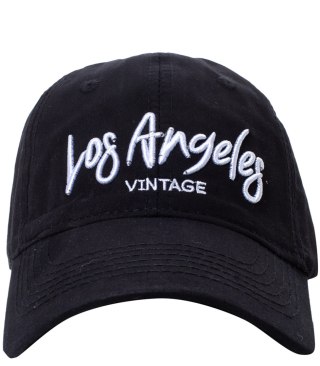 Czapka z daszkiem unisex z haftem LOS ANGELES (Czarny)