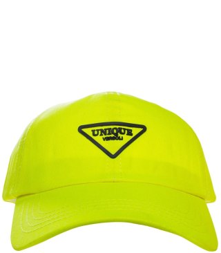 Damska czapka z daszkiem UNIQUE z dziurą na kucyk (Żółty)