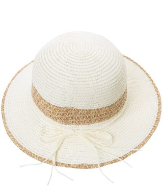 Damski kapelusz słomkowy chapeau-cloche złota nitka (Ecru)