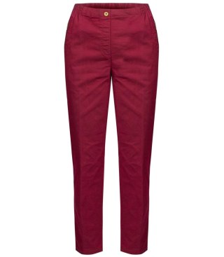 Wygodne elastyczne spodnie na gumkę plus size Eleganckie LAMBADA (Bordowy) 48
