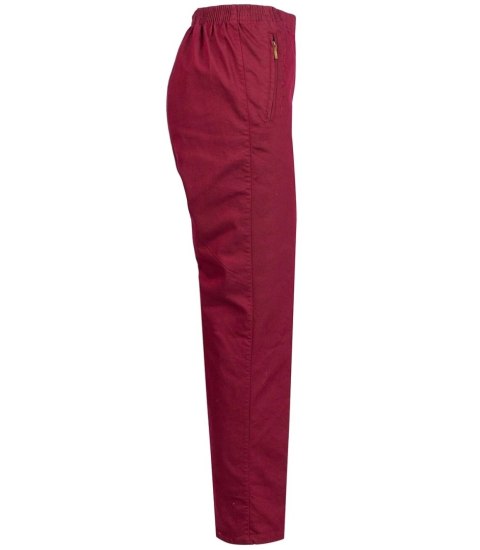 Wygodne elastyczne spodnie na gumkę plus size Eleganckie LAMBADA (Bordowy) 48 Wygodne elastyczne spodnie na gumkę plus size Eleganckie LAMBADA (Bordowy) 48