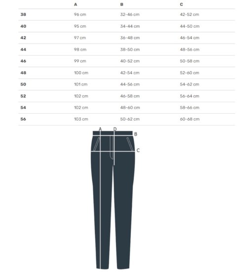 Wygodne elastyczne spodnie na gumkę plus size Eleganckie LAMBADA (Niebieski) 46 Wygodne elastyczne spodnie na gumkę plus size Eleganckie LAMBADA (Niebieski) 46