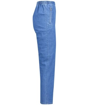 Wygodne elastyczne spodnie na gumkę plus size Eleganckie LAMBADA (Niebieski) 54