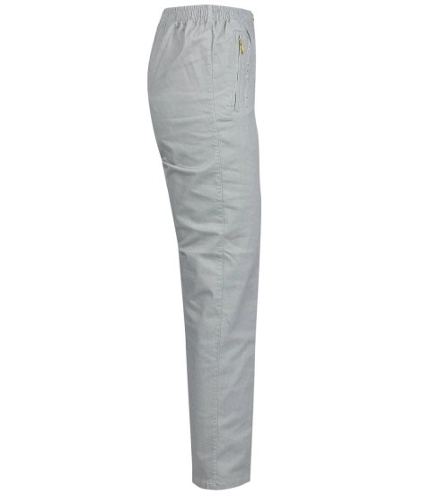 Wygodne elastyczne spodnie na gumkę plus size Eleganckie LAMBADA (Szary) 42 Wygodne elastyczne spodnie na gumkę plus size Eleganckie LAMBADA (Szary) 42