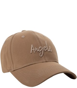 Czapka z daszkiem unisex z haftem ANGELS (Brązowy)