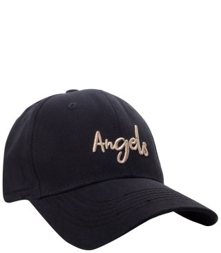 Czapka z daszkiem unisex z haftem ANGELS (Czarny)