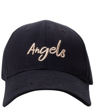 Czapka z daszkiem unisex z haftem ANGELS (Czarny)