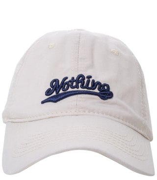 Czapka z daszkiem unisex z haftem NOTHING (Beżowy)