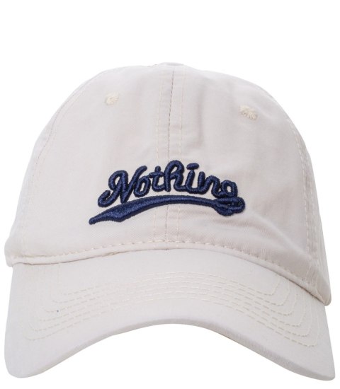 Czapka z daszkiem unisex z haftem NOTHING (Beżowy) Czapka z daszkiem unisex z haftem NOTHING (Beżowy)