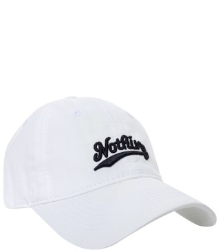 Czapka z daszkiem unisex z haftem NOTHING (Biały)