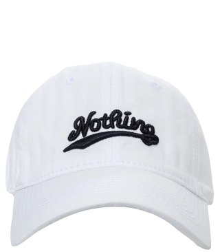 Czapka z daszkiem unisex z haftem NOTHING (Biały)