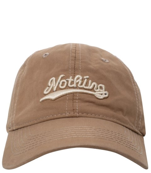 Czapka z daszkiem unisex z haftem NOTHING (Brązowy) Czapka z daszkiem unisex z haftem NOTHING (Brązowy)