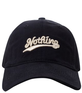Czapka z daszkiem unisex z haftem NOTHING (Czarny)