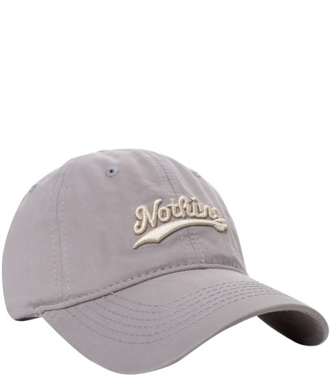 Czapka z daszkiem unisex z haftem NOTHING (Szary)
