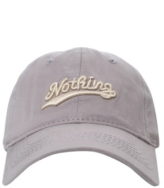 Czapka z daszkiem unisex z haftem NOTHING (Szary)