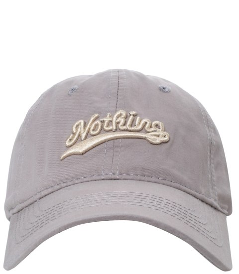 Czapka z daszkiem unisex z haftem NOTHING (Szary)