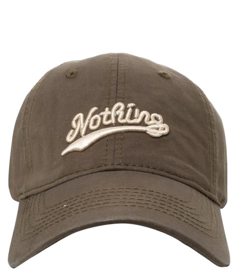 Czapka z daszkiem unisex z haftem NOTHING (Zielony) Czapka z daszkiem unisex z haftem NOTHING (Zielony)