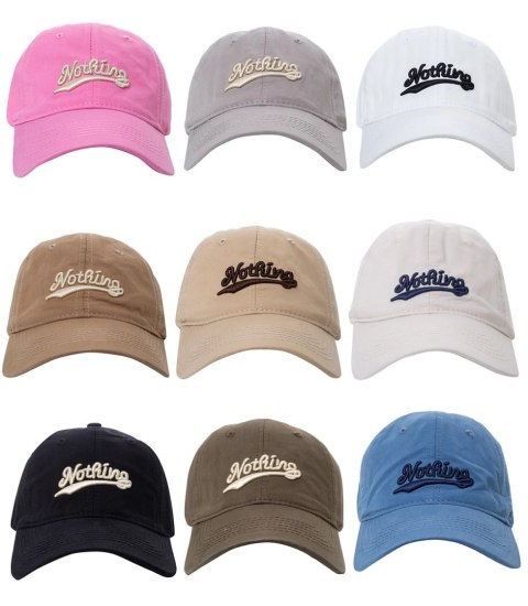 Czapka z daszkiem unisex z haftem NOTHING (Zielony) Czapka z daszkiem unisex z haftem NOTHING (Zielony)