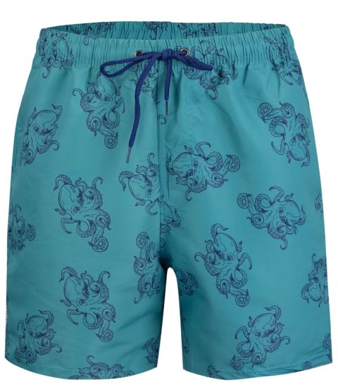 Spodenki szorty kąpielowe w morskie wzory print all over (Zielony || Wielokolorowy) XXL (44) Spodenki szorty kąpielowe w morskie wzory print all over (Zielony || Wielokolorowy) XXL (44)