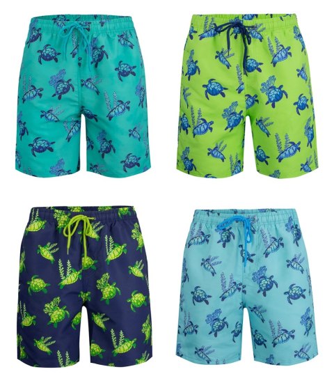 Spodenki szorty kąpielowe w morskie wzory print all over (Zielony || Wielokolorowy) M (38) Spodenki szorty kąpielowe w morskie wzory print all over (Zielony || Wielokolorowy) M (38)