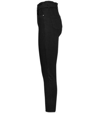 Wygodne elastyczne spodnie JEANSY SKINNY FIT kolorowe Eleganckie ROSE (Czarny) 36