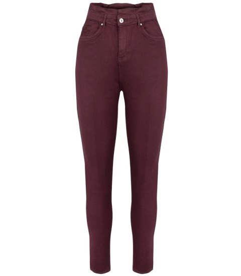 Wygodne elastyczne spodnie JEANSY SKINNY FIT kolorowe Eleganckie ROSE (Czerwony) 40 Wygodne elastyczne spodnie JEANSY SKINNY FIT kolorowe Eleganckie ROSE (Czerwony) 40