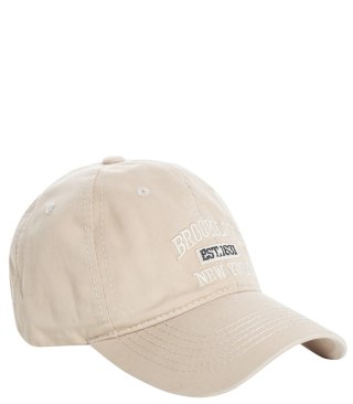 Czapka z daszkiem unisex z haftem BROOKLYN (Beżowy)