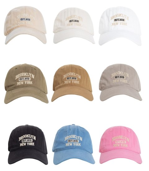 Czapka z daszkiem unisex z haftem BROOKLYN (Czarny) Czapka z daszkiem unisex z haftem BROOKLYN (Czarny)