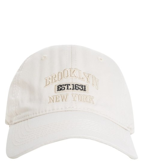 Czapka z daszkiem unisex z haftem BROOKLYN (Ecru) Czapka z daszkiem unisex z haftem BROOKLYN (Ecru)