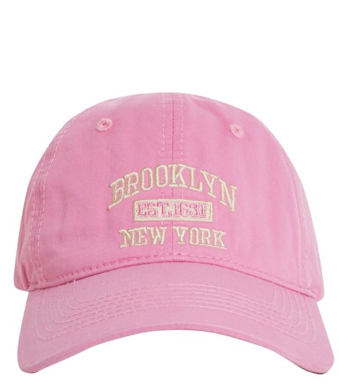 Czapka z daszkiem unisex z haftem BROOKLYN (Różowy) Czapka z daszkiem unisex z haftem BROOKLYN (Różowy)