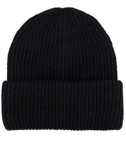 Ciepła czapka damska BEANIE zimowa jesienna jednokolorowa (Czarny) Ciepła czapka damska BEANIE zimowa jesienna jednokolorowa (Czarny)