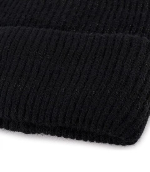 Ciepła czapka damska BEANIE zimowa jesienna jednokolorowa (Czarny) Ciepła czapka damska BEANIE zimowa jesienna jednokolorowa (Czarny)
