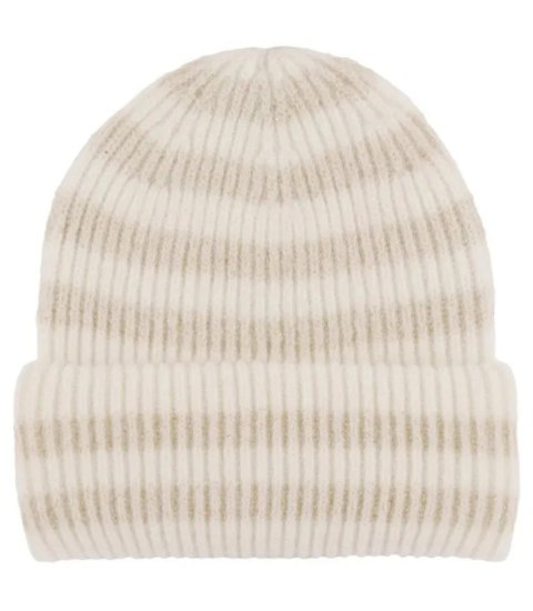 Ciepła czapka damska BEANIE zimowa jesienna jednokolorowa (Ecru) Ciepła czapka damska BEANIE zimowa jesienna jednokolorowa (Ecru)