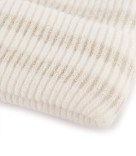 Ciepła czapka damska BEANIE zimowa jesienna jednokolorowa (Ecru) Ciepła czapka damska BEANIE zimowa jesienna jednokolorowa (Ecru)