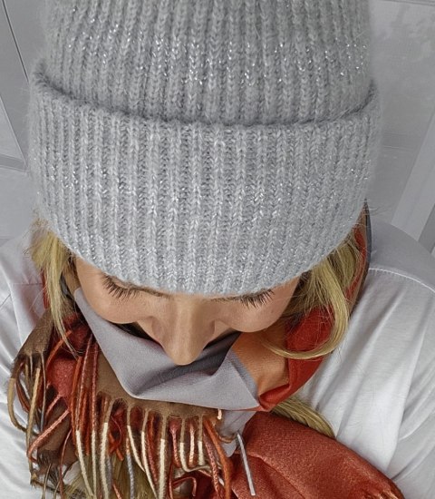 Ciepła czapka damska BEANIE zimowa jesienna jednokolorowa (Szary) Ciepła czapka damska BEANIE zimowa jesienna jednokolorowa (Szary)
