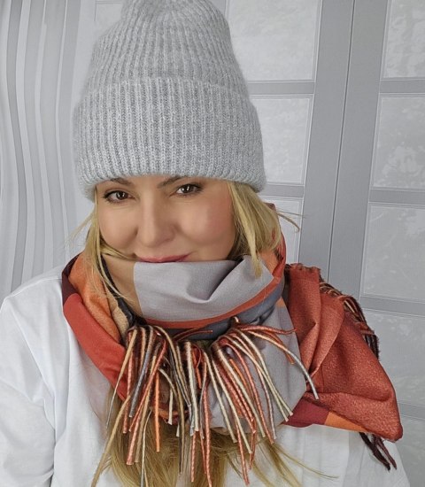 Ciepła czapka damska BEANIE zimowa jesienna jednokolorowa (Szary) Ciepła czapka damska BEANIE zimowa jesienna jednokolorowa (Szary)
