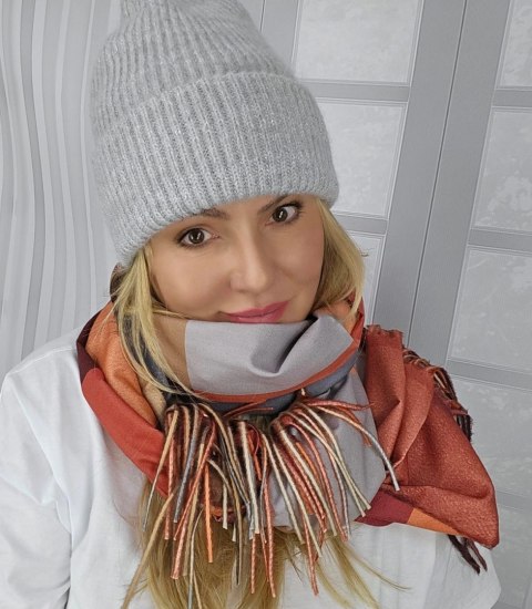 Ciepła czapka damska BEANIE zimowa jesienna jednokolorowa (Szary) Ciepła czapka damska BEANIE zimowa jesienna jednokolorowa (Szary)