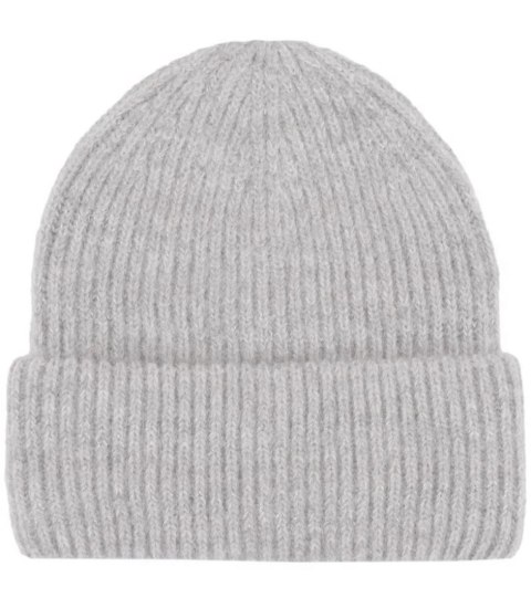 Ciepła czapka damska BEANIE zimowa jesienna jednokolorowa (Szary) Ciepła czapka damska BEANIE zimowa jesienna jednokolorowa (Szary)