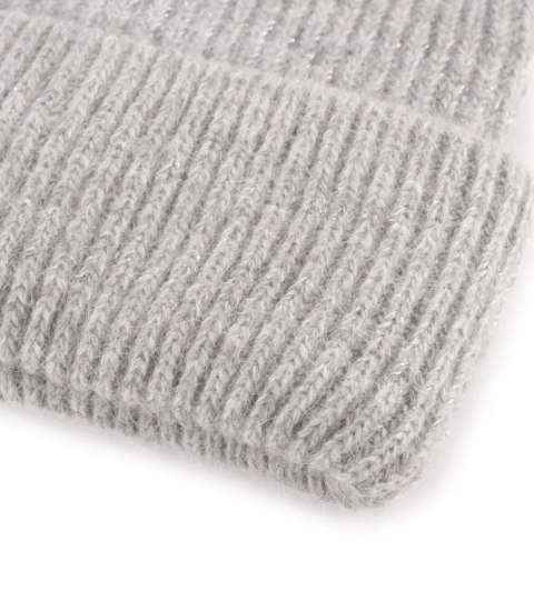 Ciepła czapka damska BEANIE zimowa jesienna jednokolorowa (Szary) Ciepła czapka damska BEANIE zimowa jesienna jednokolorowa (Szary)