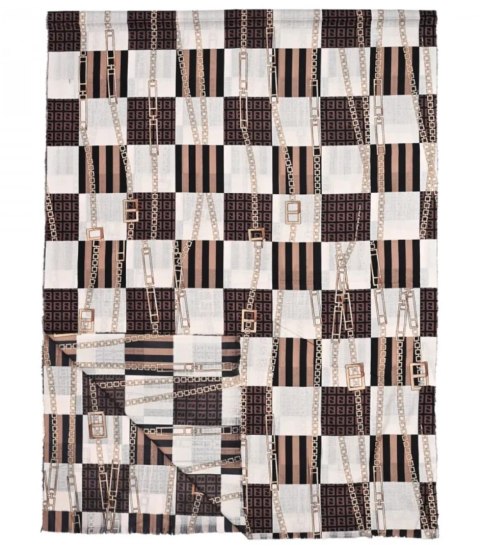 Ciepły stylowy szal szalik Chusta abstrakcyjny miękki gładki 180x75 cm (Biały || Wielokolorowy) Ciepły stylowy szal szalik Chusta abstrakcyjny miękki gładki 180x75 cm (Biały || Wielokolorowy)